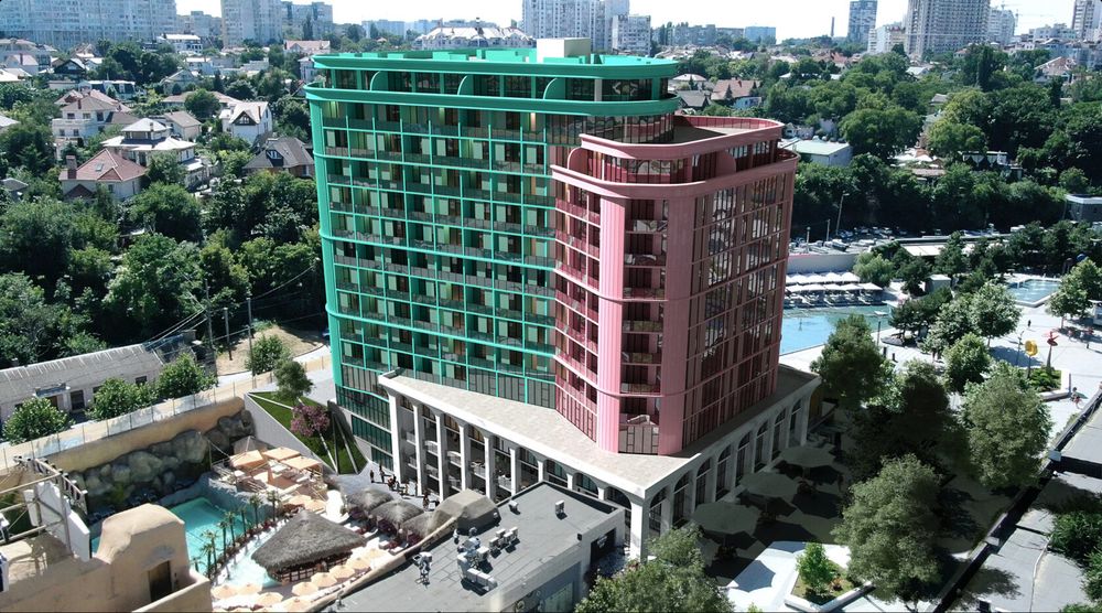 Апартаменты у моря в Аркадии, Арк Отель Пространство, с ремонтом