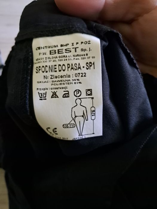 Spodnie BHP robocze rozmiar 176-110