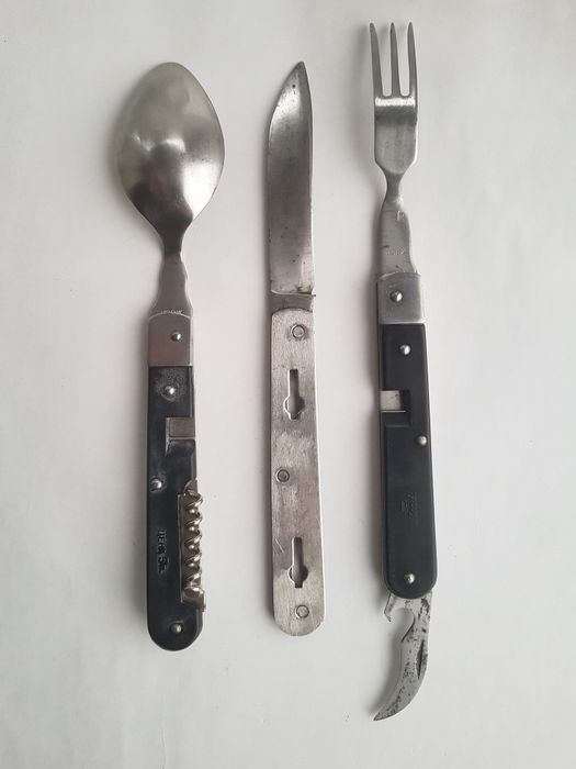 Туристический нож, нож ложка вилка.