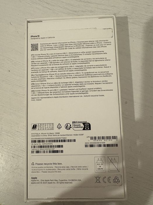 Iphone 16 novo , bateria 100% sempre usado com devidas protegies