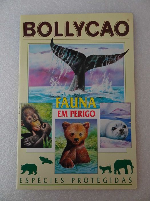 Caderneta de cromos Bollycao - Fauna em Perigo (tem 6 cromos)