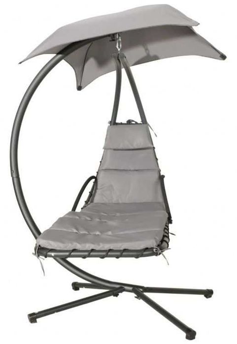 HUŚTAWKA Ogrodowa LEŻAK / Fotel wiszący - SZARY