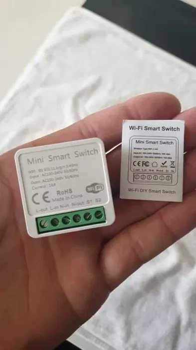 Interruptor Inteligente WiFi 16A Tuya Smart Switch 2 Vias Mini Compatível com Alexa e Google Assistant NOVO