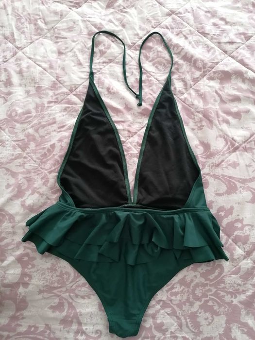 Fato de banho verde escuro