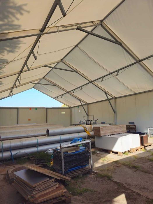 Hale namiotowe 10x16m oraz 24x12m, konstrukcja stalowa (cena za 5szt)