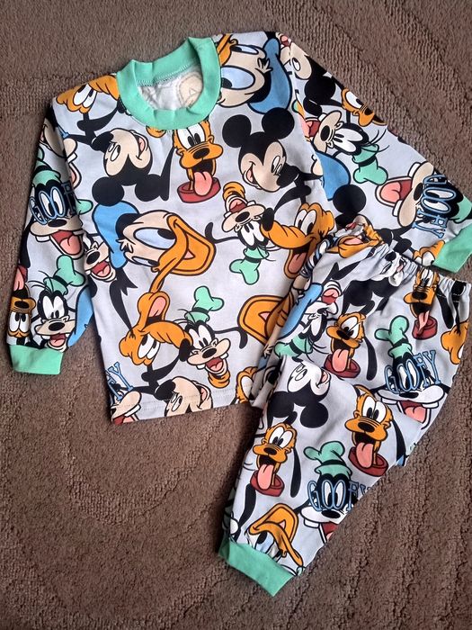 Теплі піжами для хлопчиків, тепла піжама 92, 98, 104, 110, 116, 122.