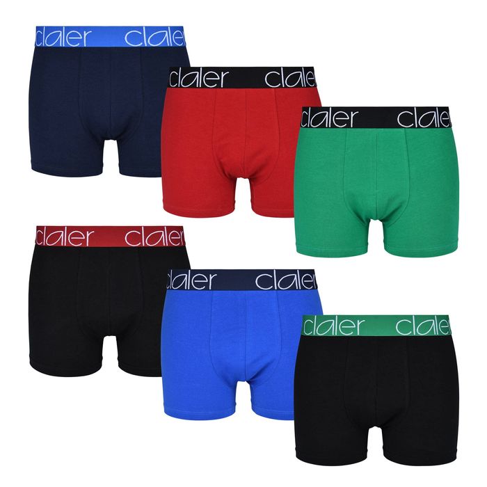 Men's Boxer Briefs - Cotton 6-Pack - U-Pouch Size L