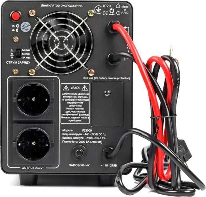 ИБП 2000W 24/220V с зарядкой LifePo4 чистый синус станция ДБЖ