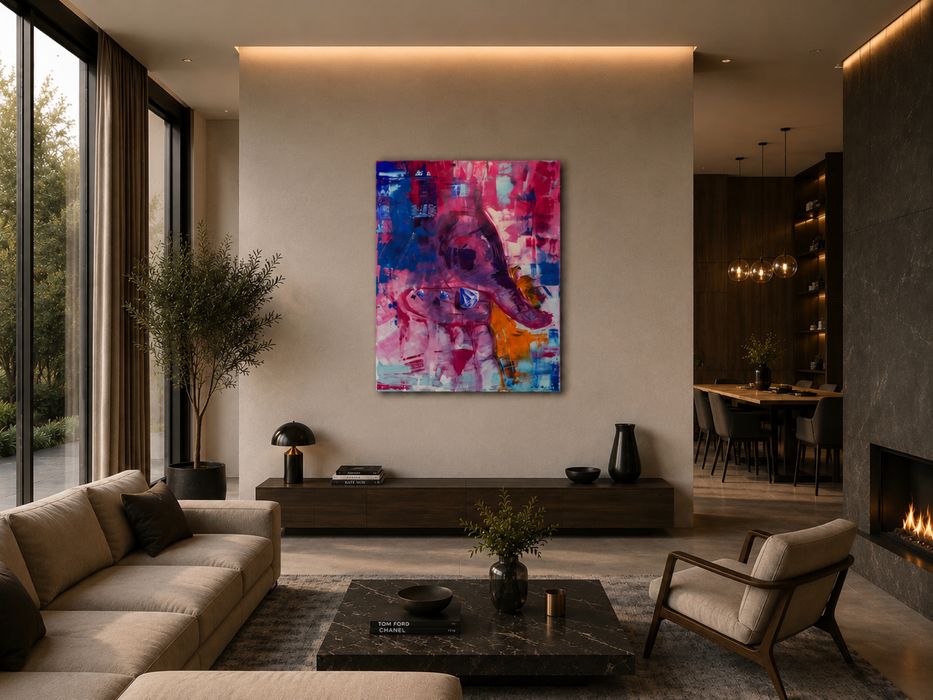 Obraz „To my” 120x160 cm – abstrakcja z diamentami