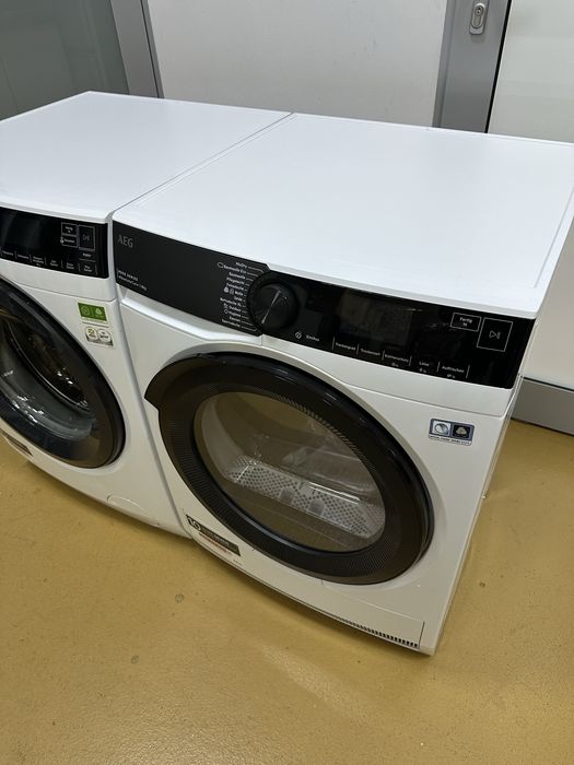 AEG pralka 9kg + AEG suszarka 8kg PomPa  zestaw NOWY