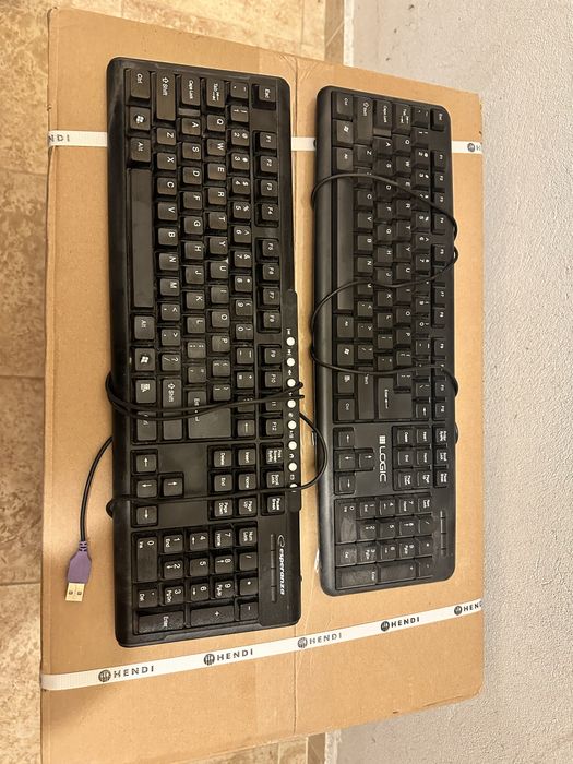 Klawiatury logic i esperanza komplet zestaw 2 sztuki czarne