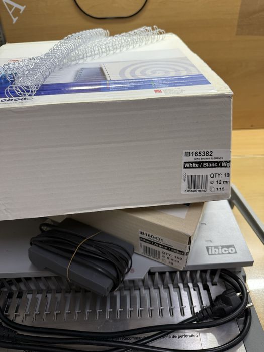 Bindownica elektryczna IBICO ibimaster 400e + grzbiety drut i plastik