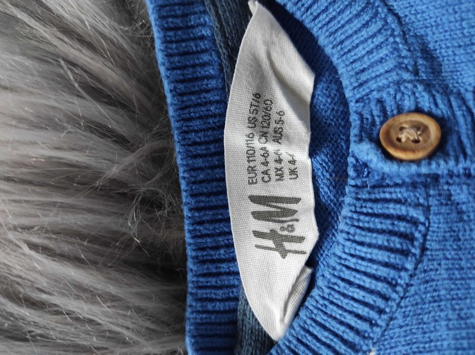 Bluzka chłopięca sweterek HM roz 110/116