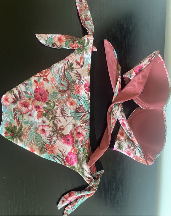 Biquini tezenis coral estampado floral