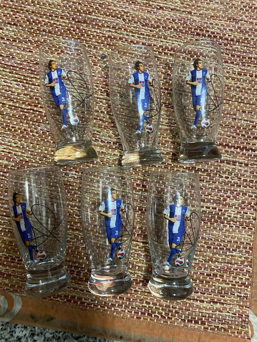 6 copos do Porto antigos