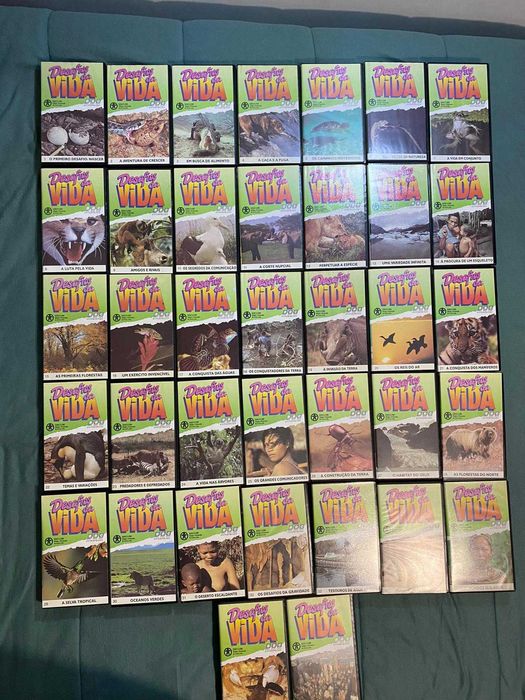 Coleção cassetes COMPLETA "Desafios da vida" de David Attenborough
