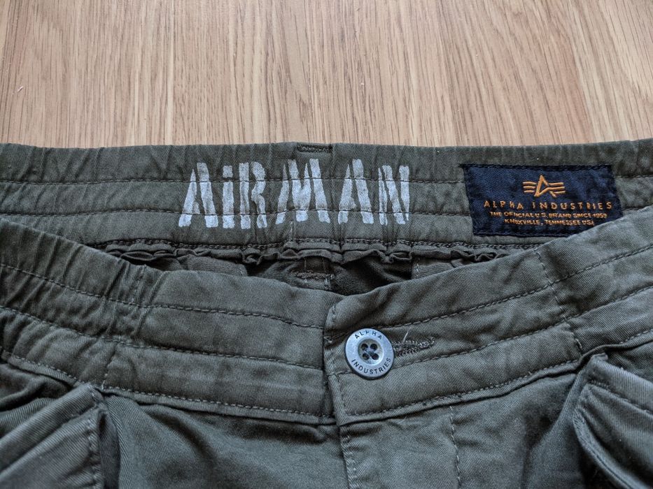 Повседневные милитари штаны alpha industries airman cargo