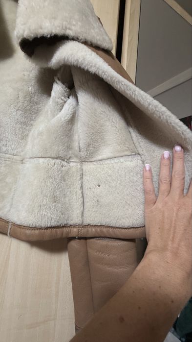 naturalny kożuch Burberry