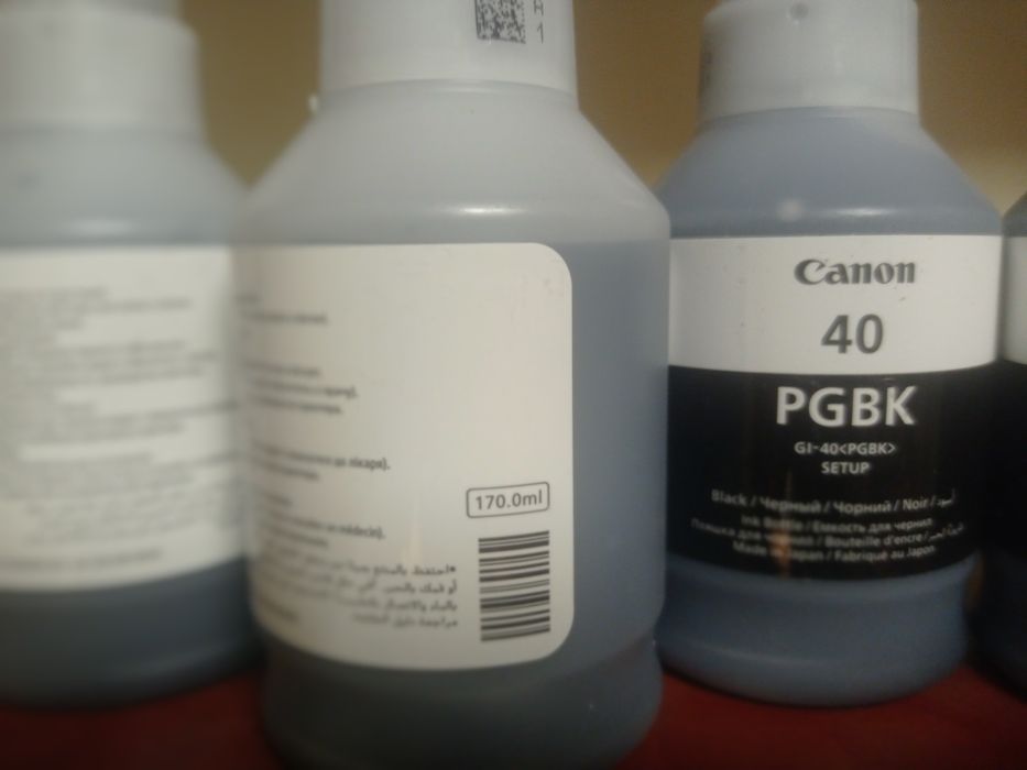 Оригінальне чорнило 170 ml Canon PIXMA GI-40 PGBK G5040/GM2040/Black