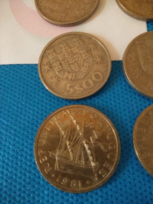 Moedas antigas de 5$00 ( 22)