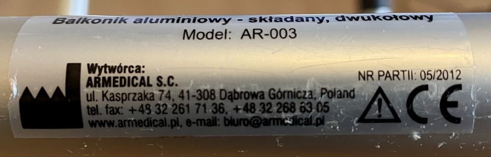 Balkonik AR-003 – jak nowy!