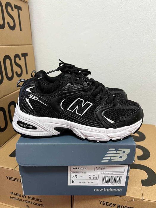 Кроссовки New Balance 530 black / Нью беленс 530 черные 37 38 39 40