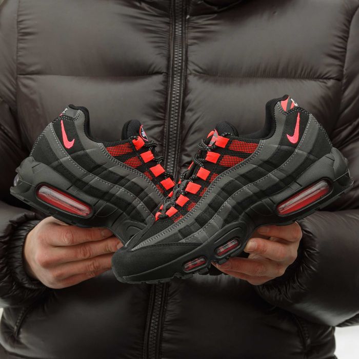 !SALE! Nike Air Max 95 Black Laser Crimson 40 41 42 43 44 45 найк аир макс