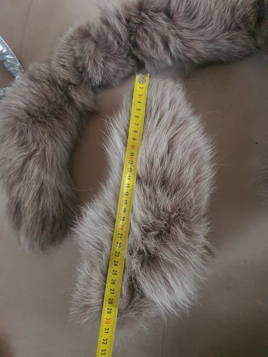 Ogony z lisa naturalnego futro obszycie lis