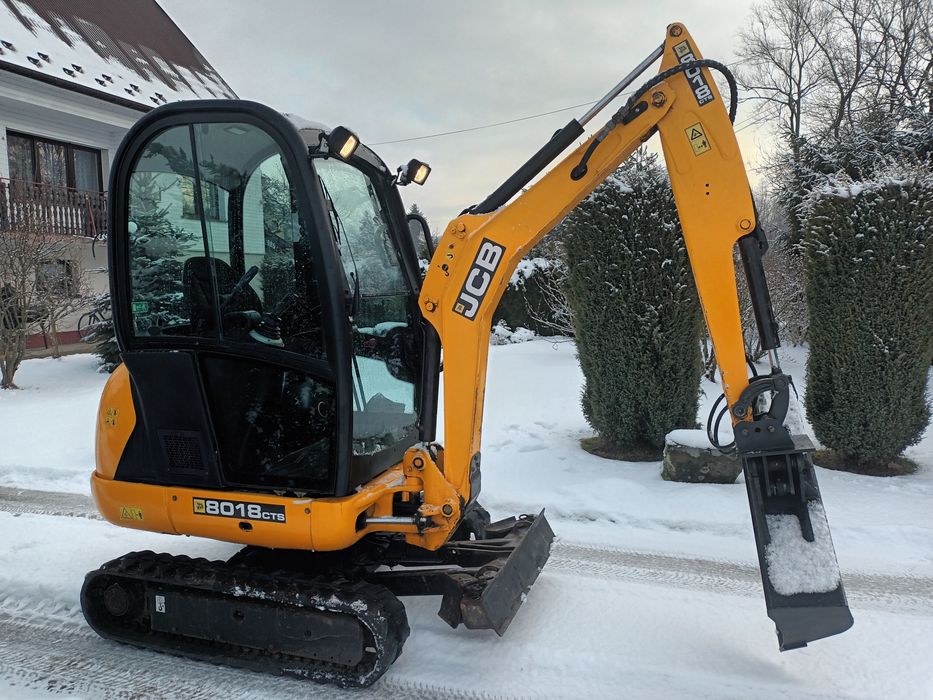 JCB 8018 Minikoparka 1,8T 2014r Łyżka Hydrauliczna. Cena Brutto Okazja