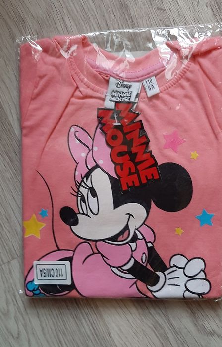 Bluzka Minnie Mouse 110 cm z długim rękawem