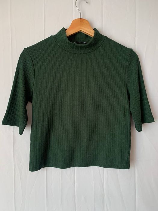 Стильний гольф Zara в глибокому смарагдовому кольорі