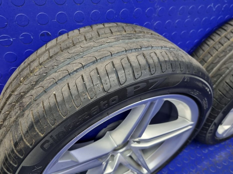 KOMPLET kół felg aluminiowych 18” x 8.5” AUDI A4 B9 A5 F5 OEM PIRELLI 8W0601025DE