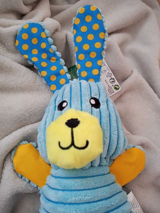 zabawka dla psa pieska maskotka królik nowa szeleszcząca