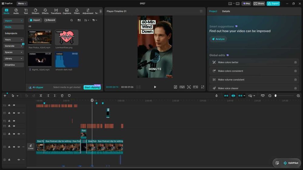 Editor de Vídeo — 4€ por video: Reels, TikTok, Youtube & YouTube Shorts