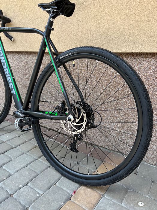 NOWY Rower gravel FONDRIEST Raptor 1.0 M22 męski Czarno-zielony