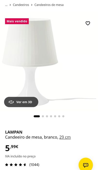 Candeeiros para mesinha de cabeceira