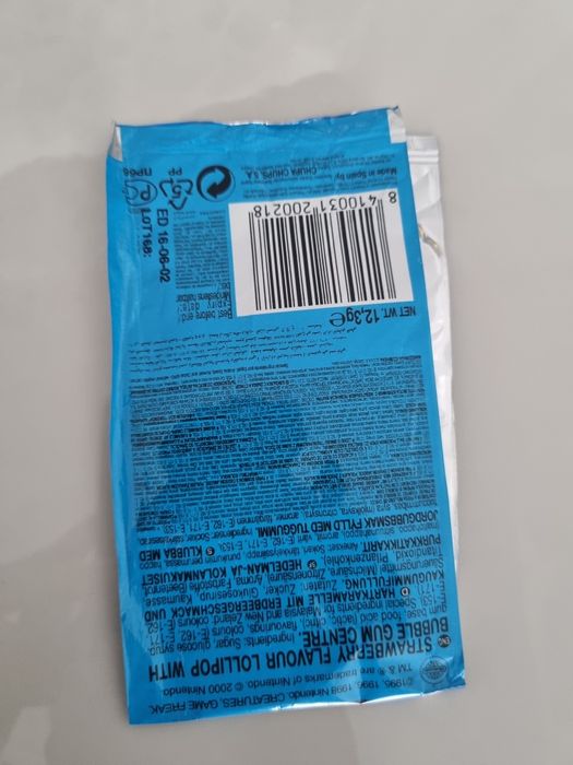 Embalagem chupa chups Pokémon antigo