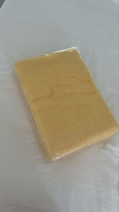 Conjunto de toalhas 100% algodão cor amarelo