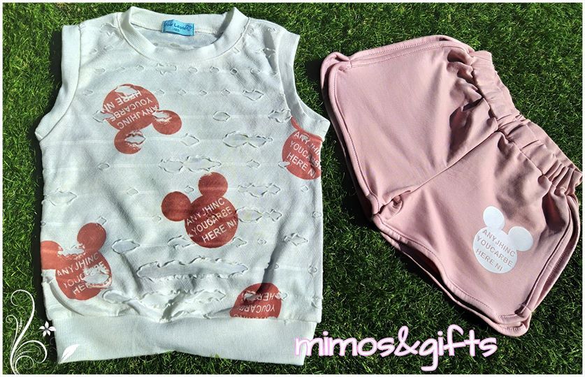 conjunto de calção e camisola novo