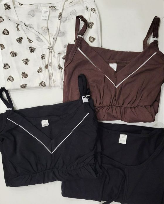 Сорочка на пологи. Сорочка для годування. Сорочка в пологовий