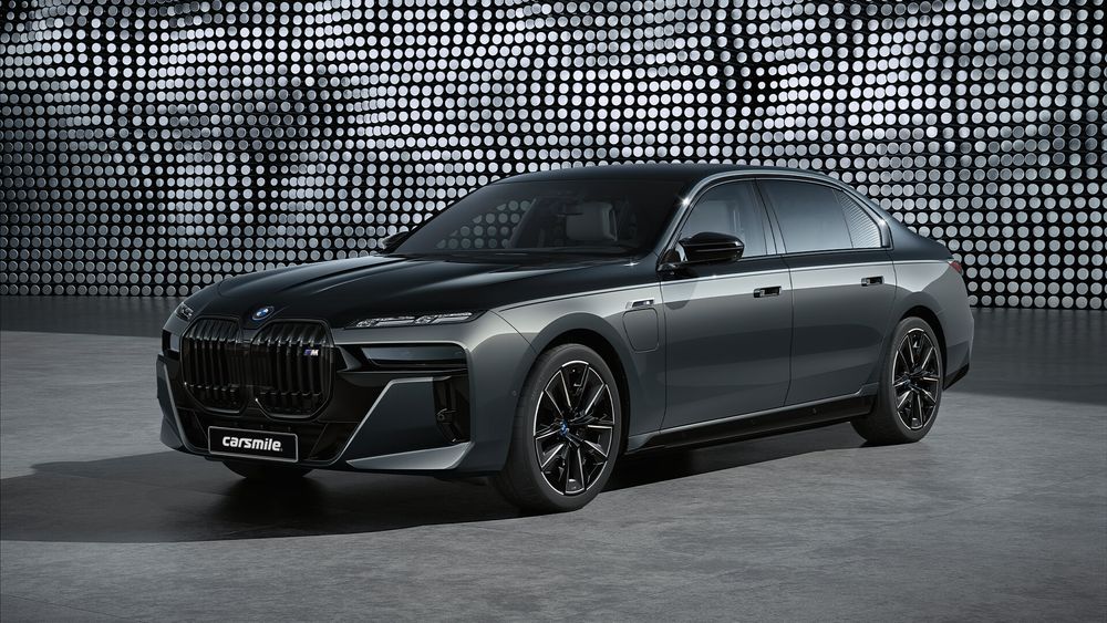 BMW Seria 7 Sedan czarny z lewej strony