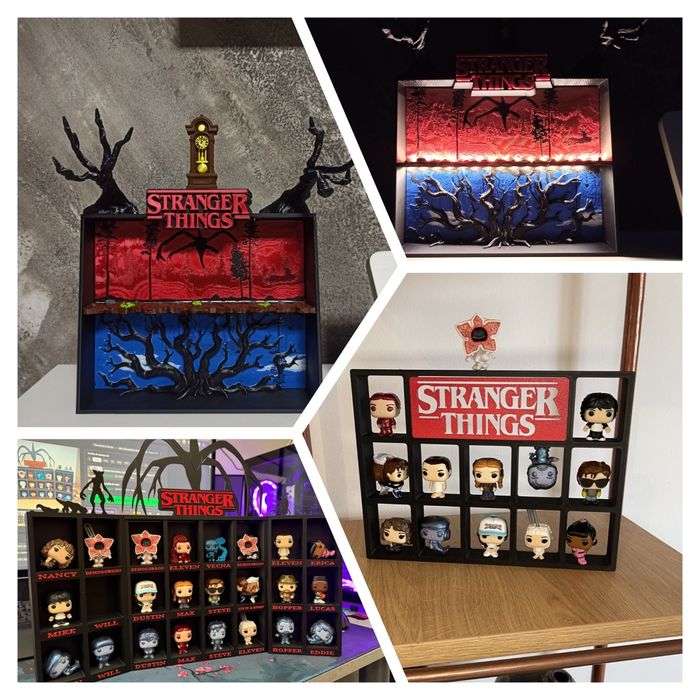 Поличка для фігурок Stranger Things Kinder Joy Funko Pop Дивні дива