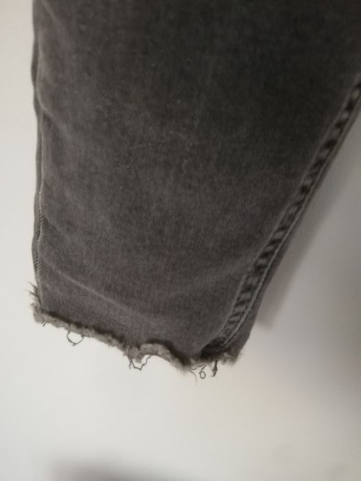 Jeans skinny PIECES  szare ciemne jeansy S