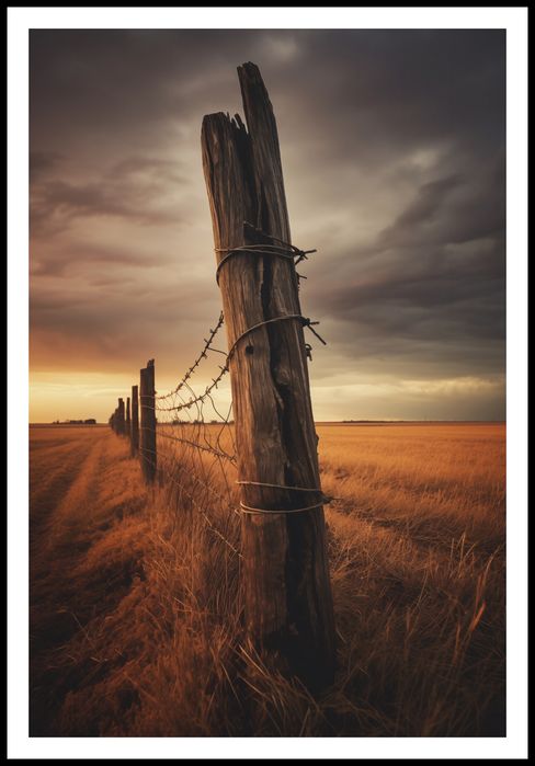 Plakat 68x101cm Zachód na Pograniczu
