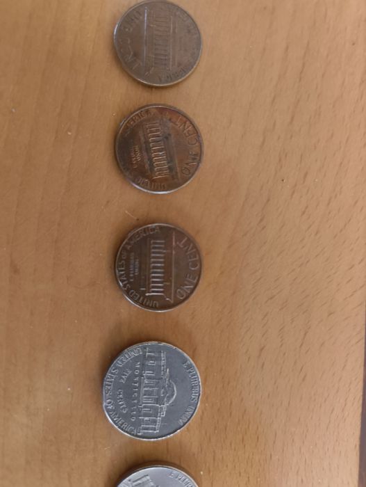 Dolar americano moedas várias