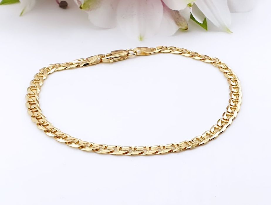 Złota, nowa bransoletka Gucci 585