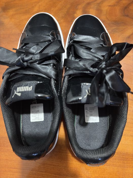 Puma Black Platform Sneakers 38.5