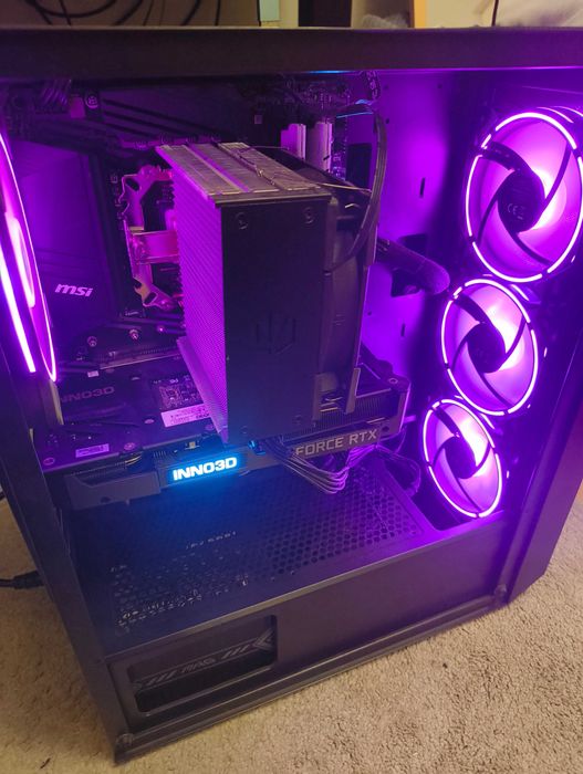 Komputer stacjonarny - R7 5700X + RTX 3060 Ti 8GB + 32GB DDR4 3600 - czarny