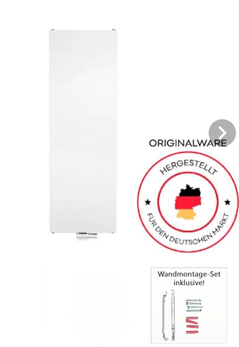 Grzejnik kompaktowy Buderus, pionowy, CV-Plan typ 22, 1800x600 mm (wys