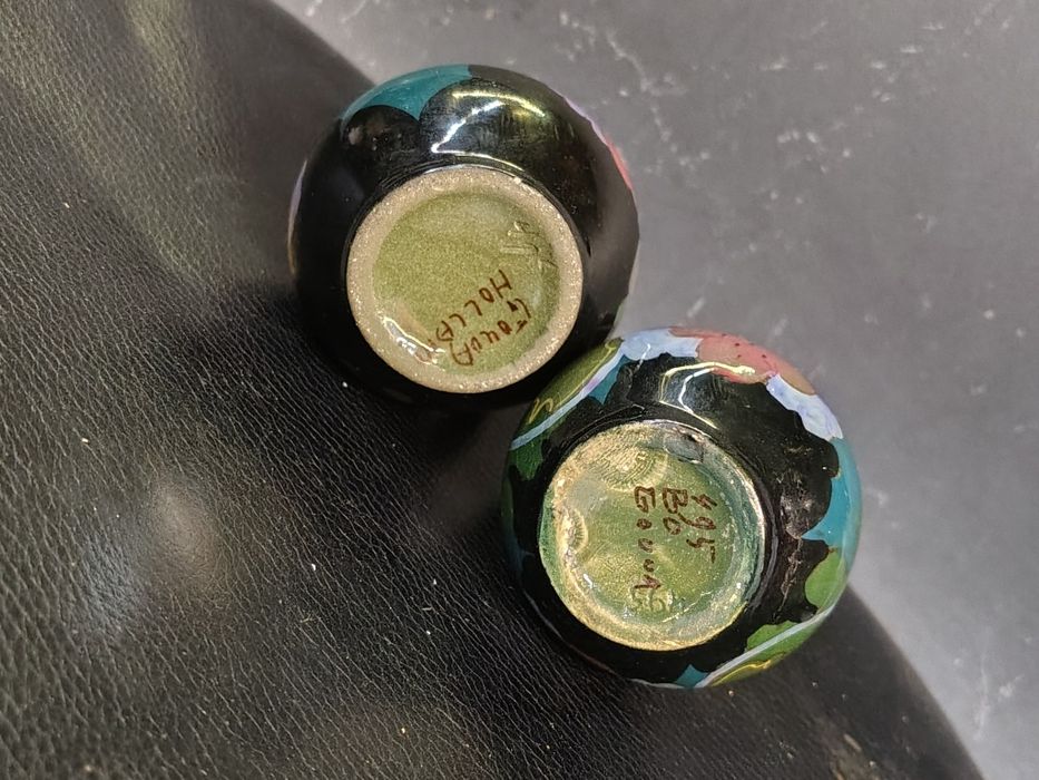 Miniaturowy wazon / dzbanek Ivora Gouda (Holandia, lata 20. XX w.) - A